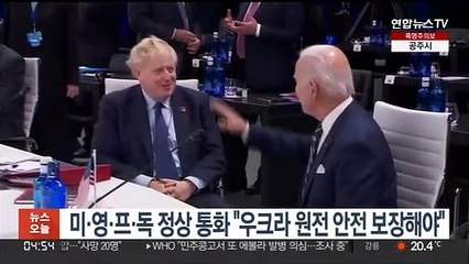 미·영·프·독 정상 통화 "우크라 원전 안전 보장해야"