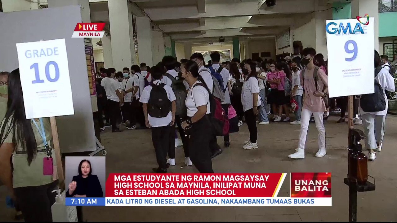 Esteban Abada High School, full face-to-face cl...
