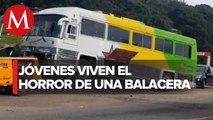 En Veracruz, balean autobús en falso retén, reportan un herido