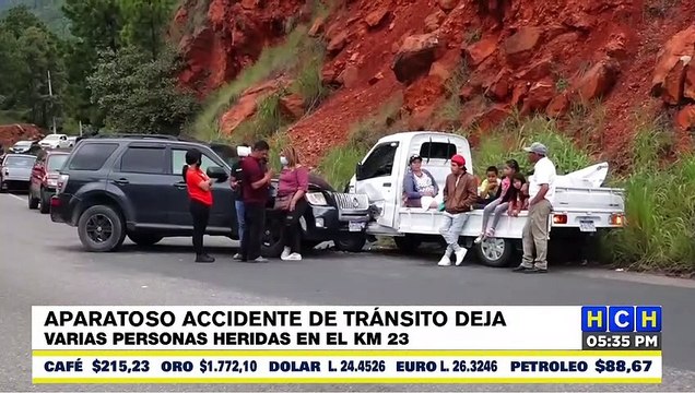 ¡Encontronazo¡ Accidente de tránsito en Kilómetro 23 deja varias personas heridas