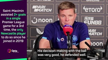 Howe hails 'best Saint-Maximin performance' under his reign