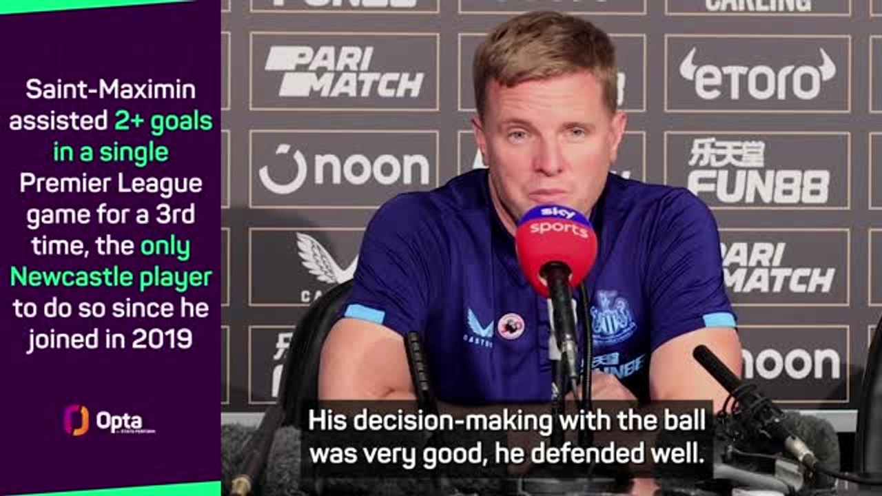 Howe hails 'best Saint-Maximin performance' under his reign