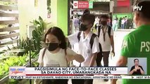 Pagsisimula ng face-to-face classes sa Davao City, umarangkada na; Pulisya, mahigpit na binabantayan ang seguridad ng mga estudyante