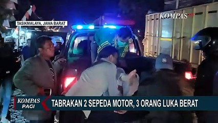 Kronologi Tabrakan 2 Sepeda Motor Yang Melaju Cepat Hingga 3 Orang Luka Berat