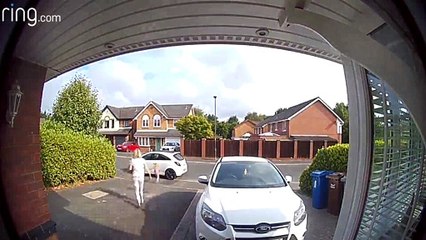 Girl Faceplants into Parked Car