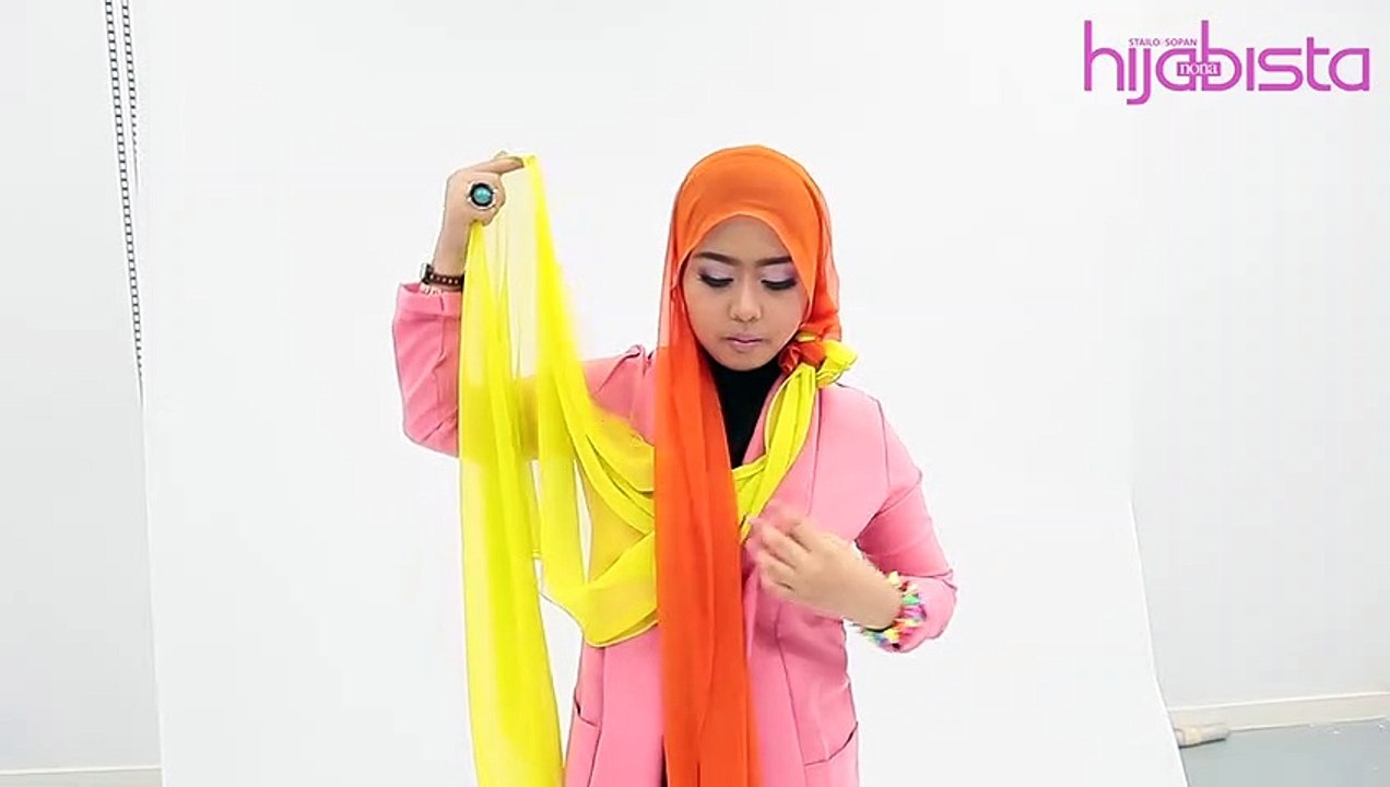 Hijabista DIY Tutorial _ Neon Lemonade