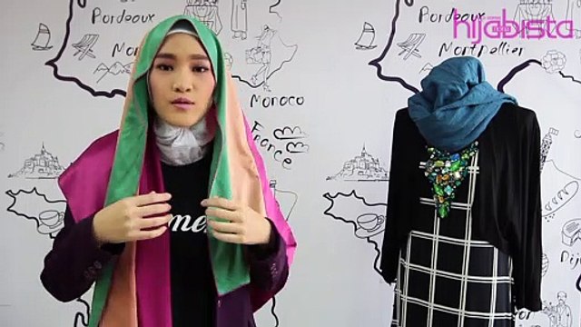 HIJABISTA DIY TUTORIAL_ Jalinan Tiga Rona oleh Nik Nurul Amanina