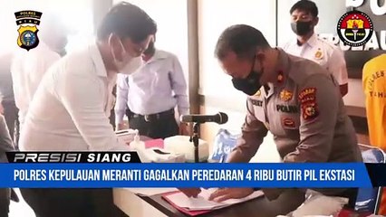 Polres Kepulauan Meranti Gagalkan Peredaraan 4.000 Butir Pil Ekstasi