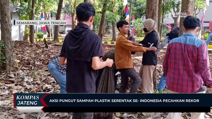 Aksi Pungut Sampah Plastik Serentak Se-Indonesia Pecahkan Rekor