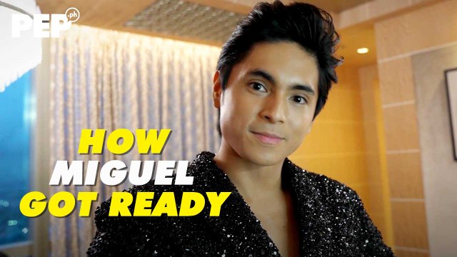 Miguel Tanfelix getting ready for the GMA Thanksgiving Gala Night