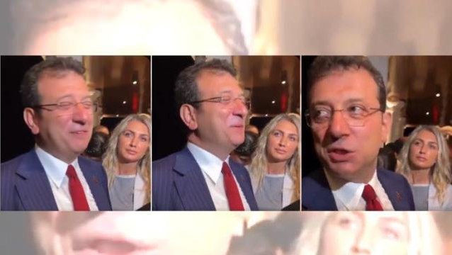 Ekrem İmamoğlu konuşurken kelimeleri toparlayamadı! Dilek İmamoğlu'nun tedirgin hali kameraya yansıdı