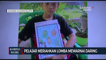 Pelajar Meriahkan Lomba Mewarnai Daring