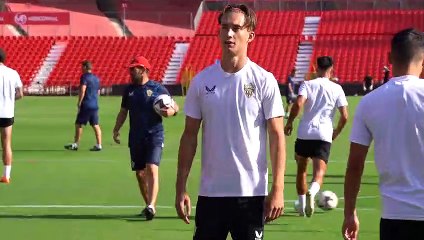 Entrenamiento de la UD Almería