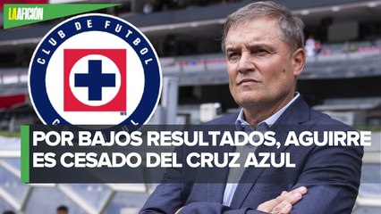 Diego Aguirre es destituido como DT de Cruz Azul