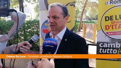 Regionali Sicilia, De Luca "Contraddizioni avversari ci avvantaggiano"