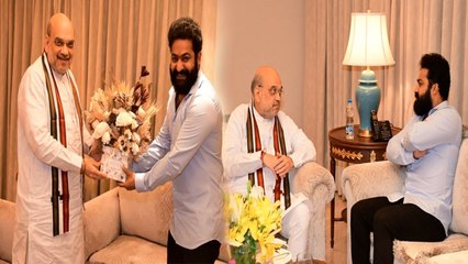ಕುತೂಹಲ ಮೂಡಿಸಿದೆ ಅಮಿತ್ ಶಾ ಮತ್ತು ಜೂನಿಯರ್ NTR ಭೇಟಿ | Oneindia Kannada