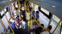Bursa’daki kaza otobüs kamerasına yansıdı