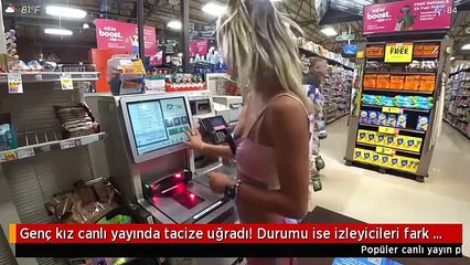 Genç kız canlı yayında tacize uğradı! Durumu ise izleyicileri fark etti