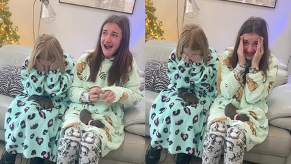 'Mum surprises girls with a puppy after years of refusing to get them one *Emotional*'