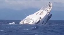 Catanzaro - Yacht di 40 metri affonda: salvi passeggeri ed equipaggio (22.08.22)