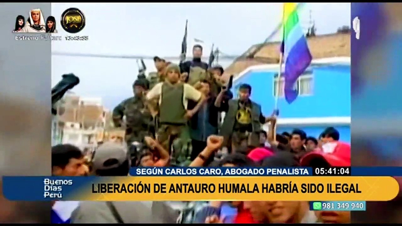 Liberación de Antauro Humala habría sido ilegal, señala abogado Carlos Caro