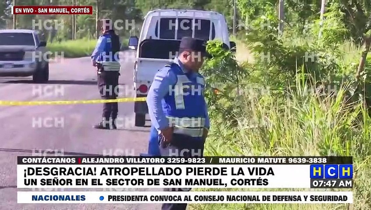 ¡Triste! Adulto mayor a bordo de "bici" perece atropellado en desvío a San Manuel, Cortés