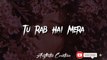 Tu Rab Hai Mera - slow and reverb song - Aesthetic creation