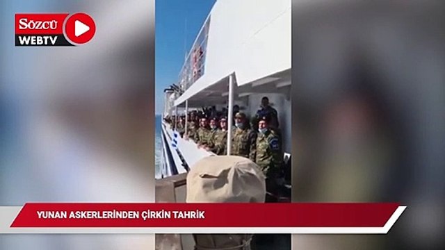 Yunan askerlerinden çirkin tahrik