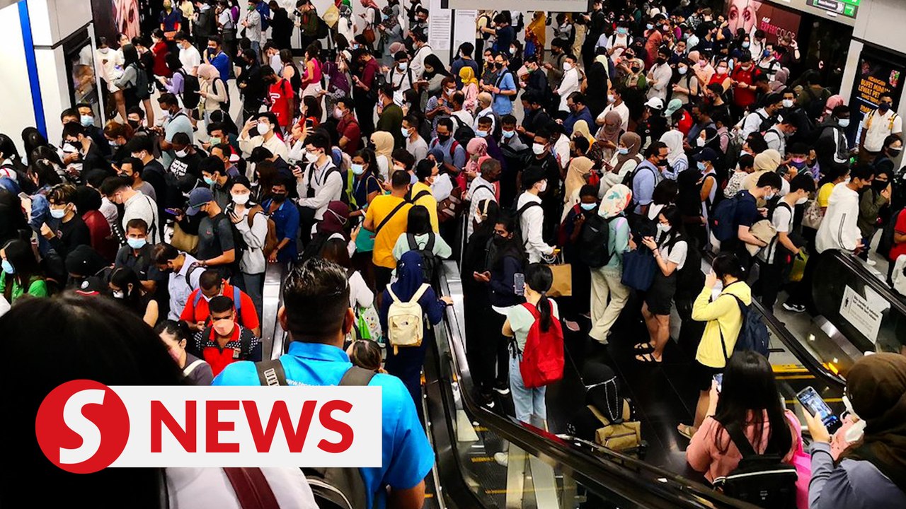 Commuters stranded as Kajang MRT line services disrupted during rush hour