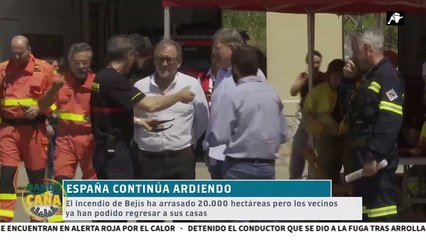 Sánchez reactiva su agenda, tras el parón estival, visitando las zonas quemadas por el incendio de Bejís