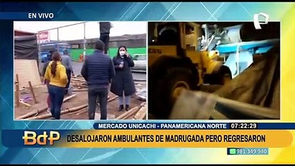 Comas: Desalojan a comerciantes de mercado de Unicachi, pero ellos siguen regresando