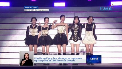 Libo-libong K-pop fans, dumagsa sa pagsasama ng K-pop acts sa "SM Town Live Concert" | Saksi