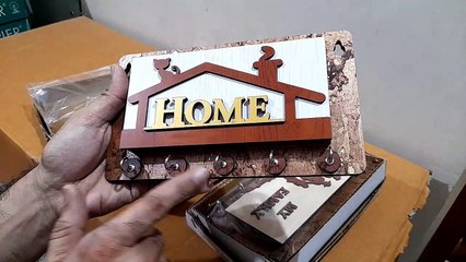 Unboxing and Review of welcome home wooden keychain stand house warming gift