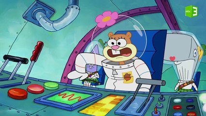 ساندي وسبونج بوب يستعدان للتخييم على القمر