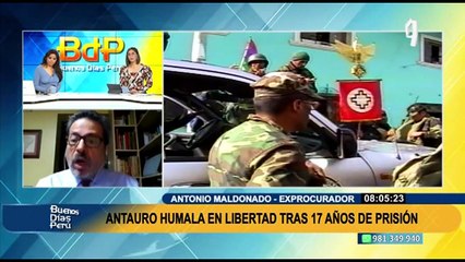 Exprocurador Maldonado, tras liberación de Antauro Humala: "Sería muy ingenuo pensar que esta decisión no ha sido tomada por Castillo"