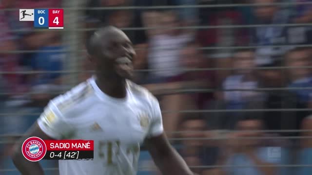 Mane double helps brilliant Bayern score seven at Bochum