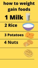 Weight gain foods, Foods for weight gain  #dailymotion #weightgain