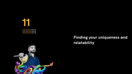6. FIND THE CONTENT : Lesson 11: Finding Your Uniqueness And Relatability | KRSNA FRONTROW RAP COURSE