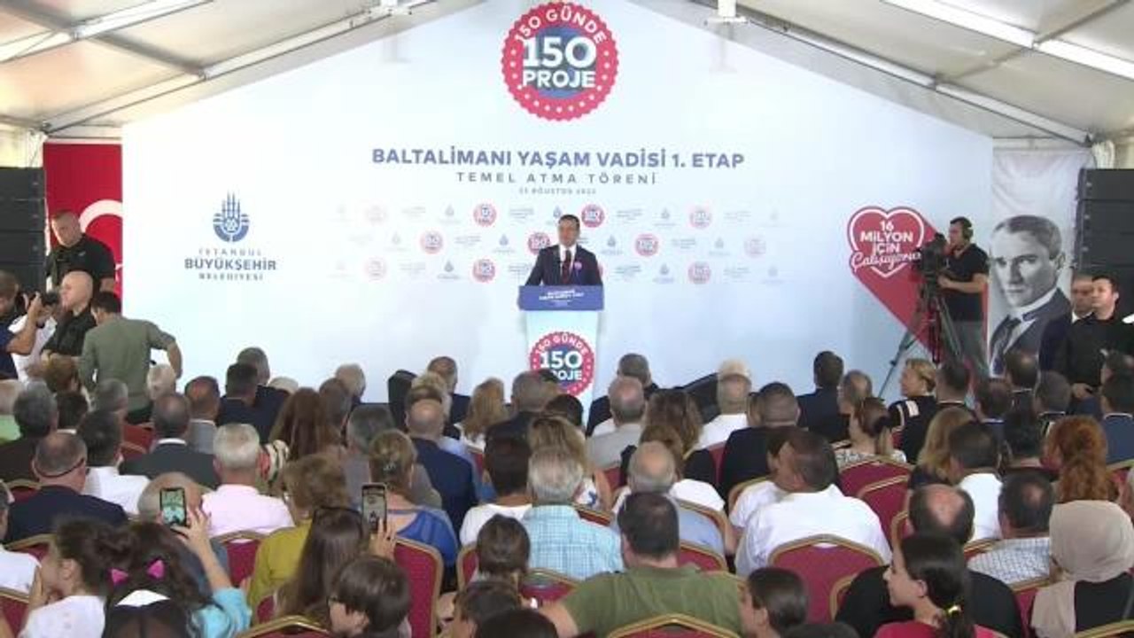 İmamoğlu, Baltalimanı Yaşam Vadisi'nin Temeline İlk Harcı Koydu: "Prototip Gibi, 'Millet Bahçeleri' Yerine Yeni Model Ortaya Koyuyor Özgün Vadiler...