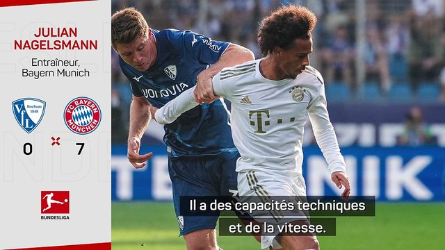 3e j. - Nagelsmann : Sané peut être l'un des meilleurs joueurs en Europe