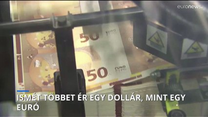 Ismét többet ér egy dollár, mint egy euró, tovább gyengült a forint is