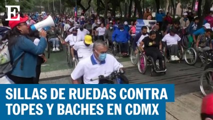 Download Video: Rodada en silla de ruedas en la Ciudad de México