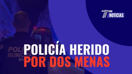 Un policía herido por dos menas en Batán