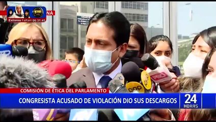 Comisión de Ética: Freddy Díaz presenta hoy sus descargos tras denuncia de violación
