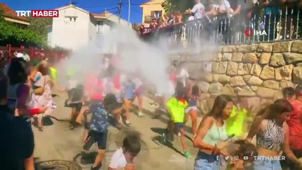 İspanya’da hayvan dostu boğa koşusu