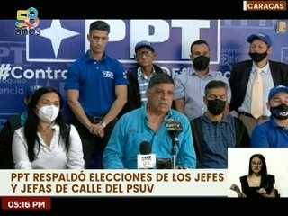 PPT respaldó elecciones de los jefes y jefas de calle del PSUV