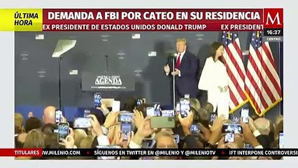 Trump demanda al FBI por el cateo en su mansión en Mar-a-Lago