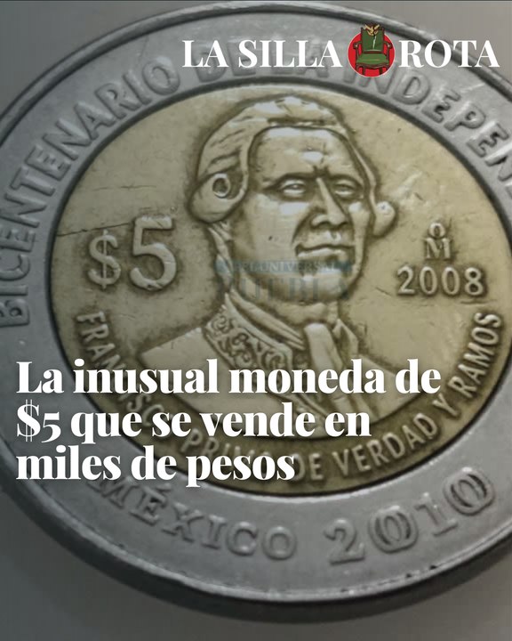 Moneda de cinco pesos que vale miles