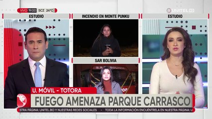 Cochabamba: Incendio forestal amenaza al Parque Carrasco e hidroeléctrica Ivirizu