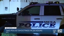 Mesa police respond to two shootings involving officers Sunday